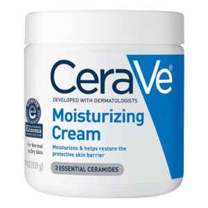 CeraVe Moisturizing Cream for Face & Body – 19 oz, Hydrating Cream with Ceramides & Hyaluronic Acid - Image 11