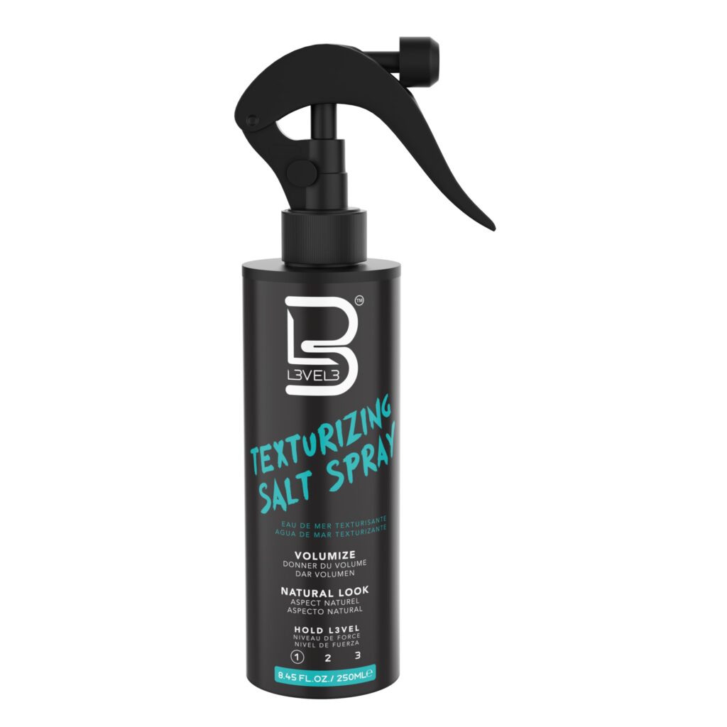 L3VEL3 Sea Salt Texturizing Spray – Volumizing Hair Spray with Light Hold, 8.45 fl oz