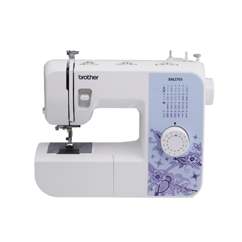 Brother XM2701 Lightweight Full-Featured Sewing Machine – 27 Stitches, 6 Sewing Feet & 1-Step Buttonhole