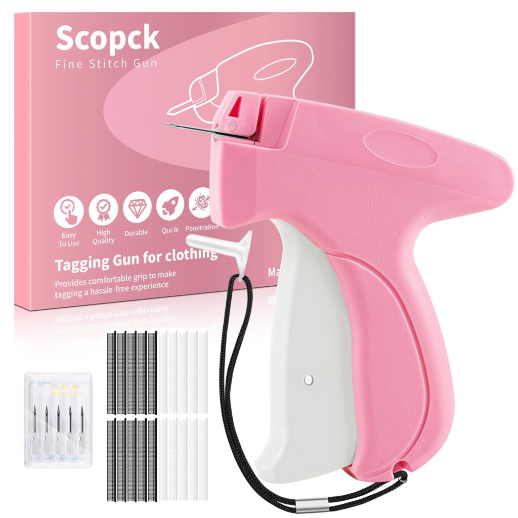 Stitch Gun for Clothes – Handheld Quick Clothing Repair Tool with 6 Needles & 2000 Fasteners