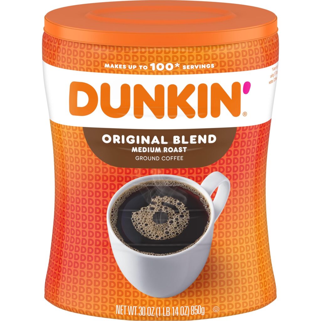 Dunkin' Original Blend Ground Coffee – Medium Roast, 30 oz