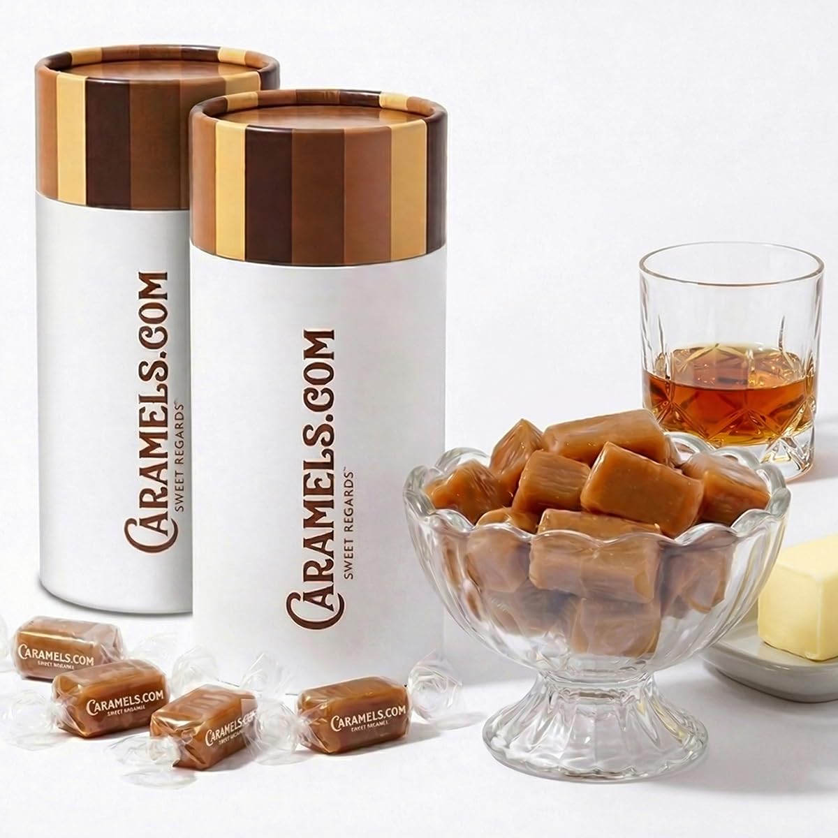 Caramels.com Gourmet Caramel Candy Variety Pack – Soft & Chewy Assorted Caramels, 16 oz - Image 1
