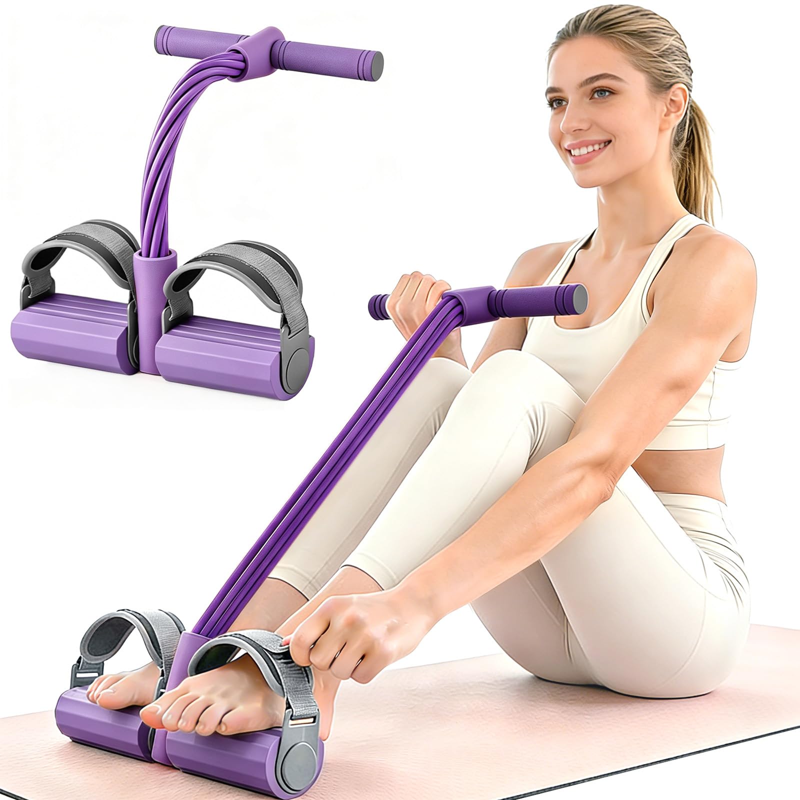 Adjustable Resistance Bands with Handles – Portable Full Body Workout Exercise Set - Image 6