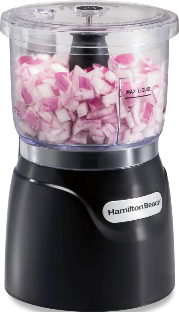 Hamilton Beach 3-Cup Electric Food Chopper – 350W Mini Food Processor
