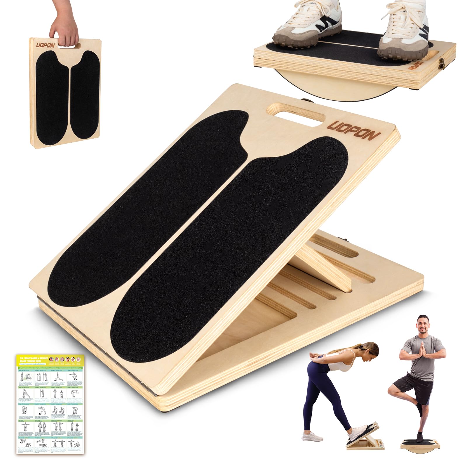 Portable Adjustable Leg Stretcher – Flexibility Training Device with Comfortable Handles - Image 1