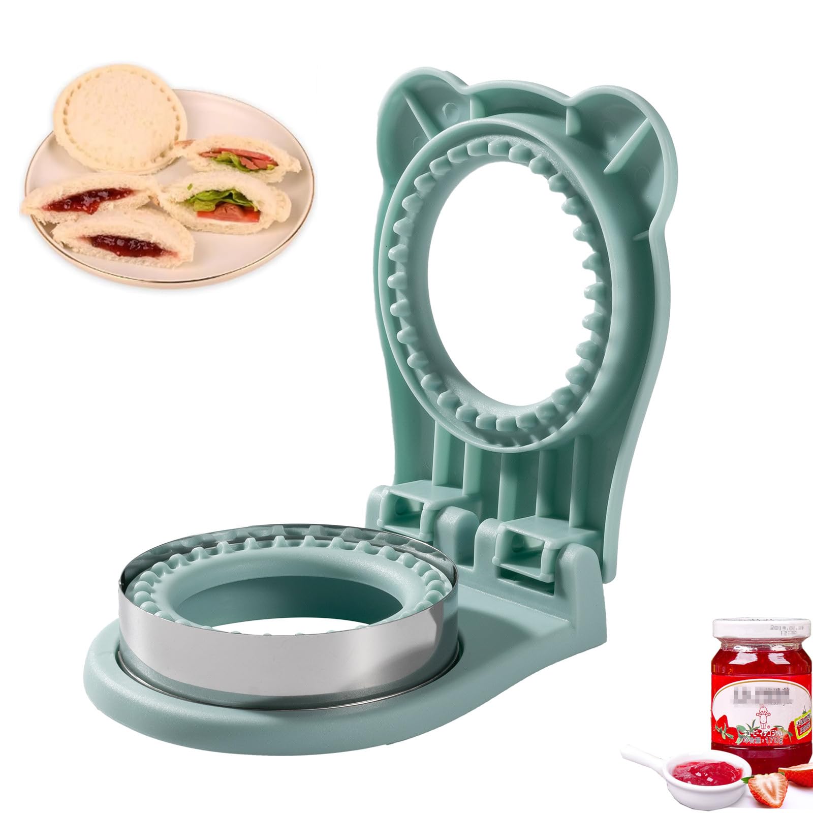 CHICHAUS 3.7-Inch Sandwich Cutter & Sealer – Uncrustable Sandwich Maker - Image 8
