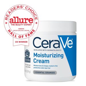 CeraVe Moisturizing Cream for Face & Body – 19 oz, Hydrating Cream with Ceramides & Hyaluronic Acid - Image 12