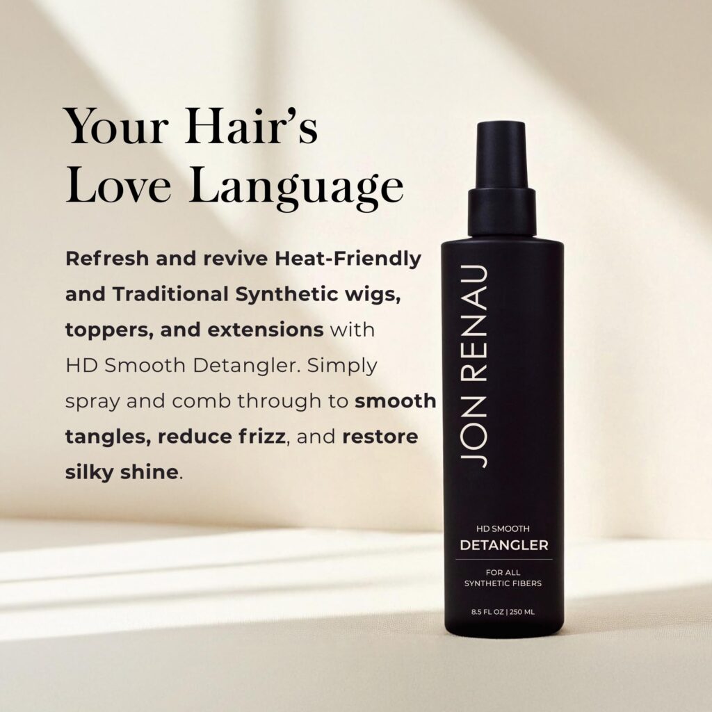 Jon Renau HD Smooth Detangler – Conditioning Spray for Synthetic Wigs & Hair Extensions, 8.5 oz