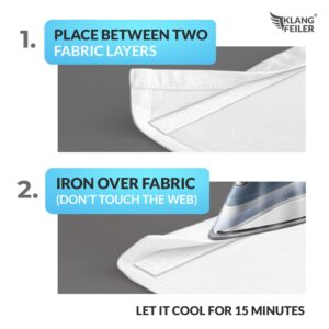 Klangfeiler Hemming Tape – Iron-On Fabric Adhesive Tape for Clothes, Curtains & Home Sewing - Image 6