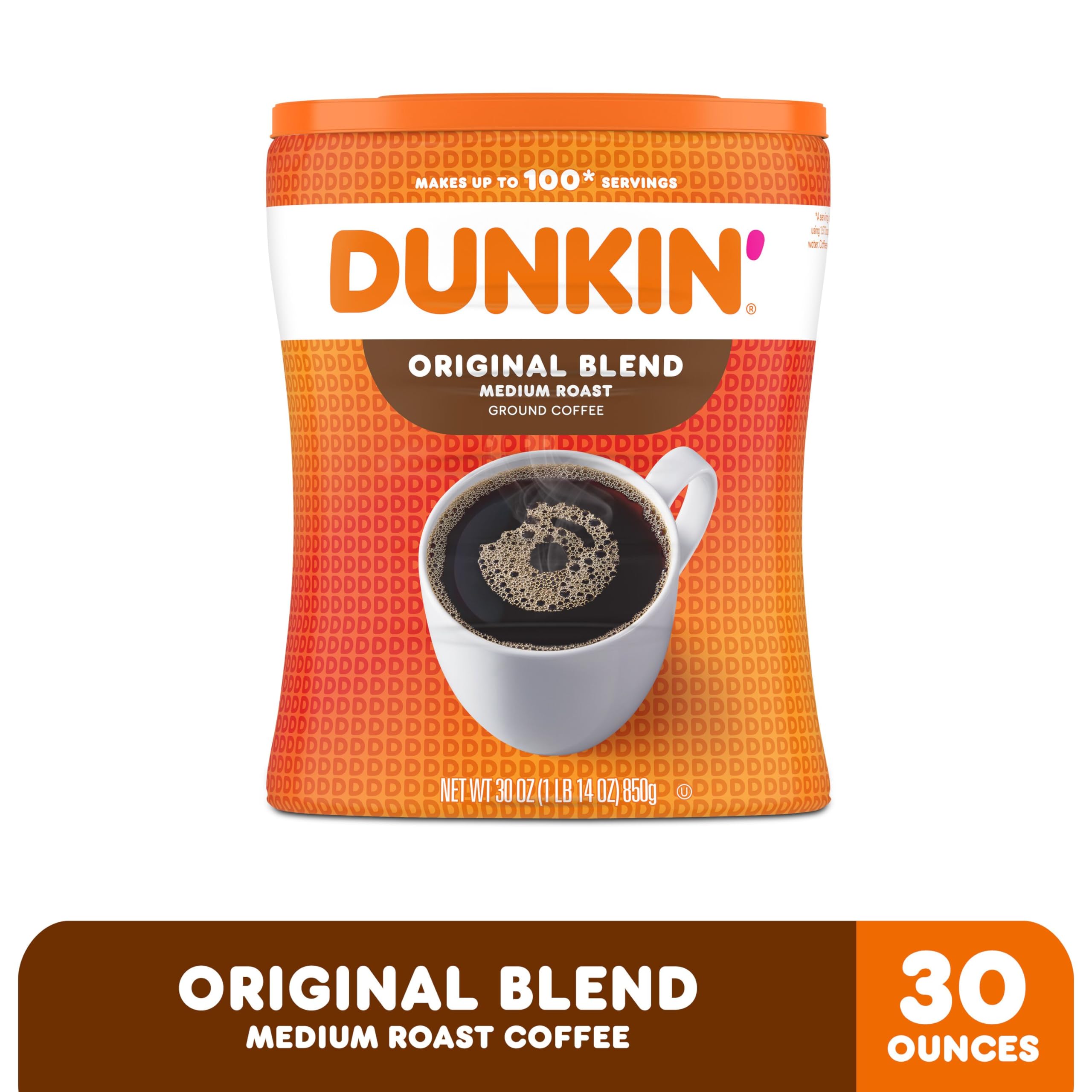 Dunkin' Original Blend Ground Coffee – Medium Roast, 30 oz - Image 7