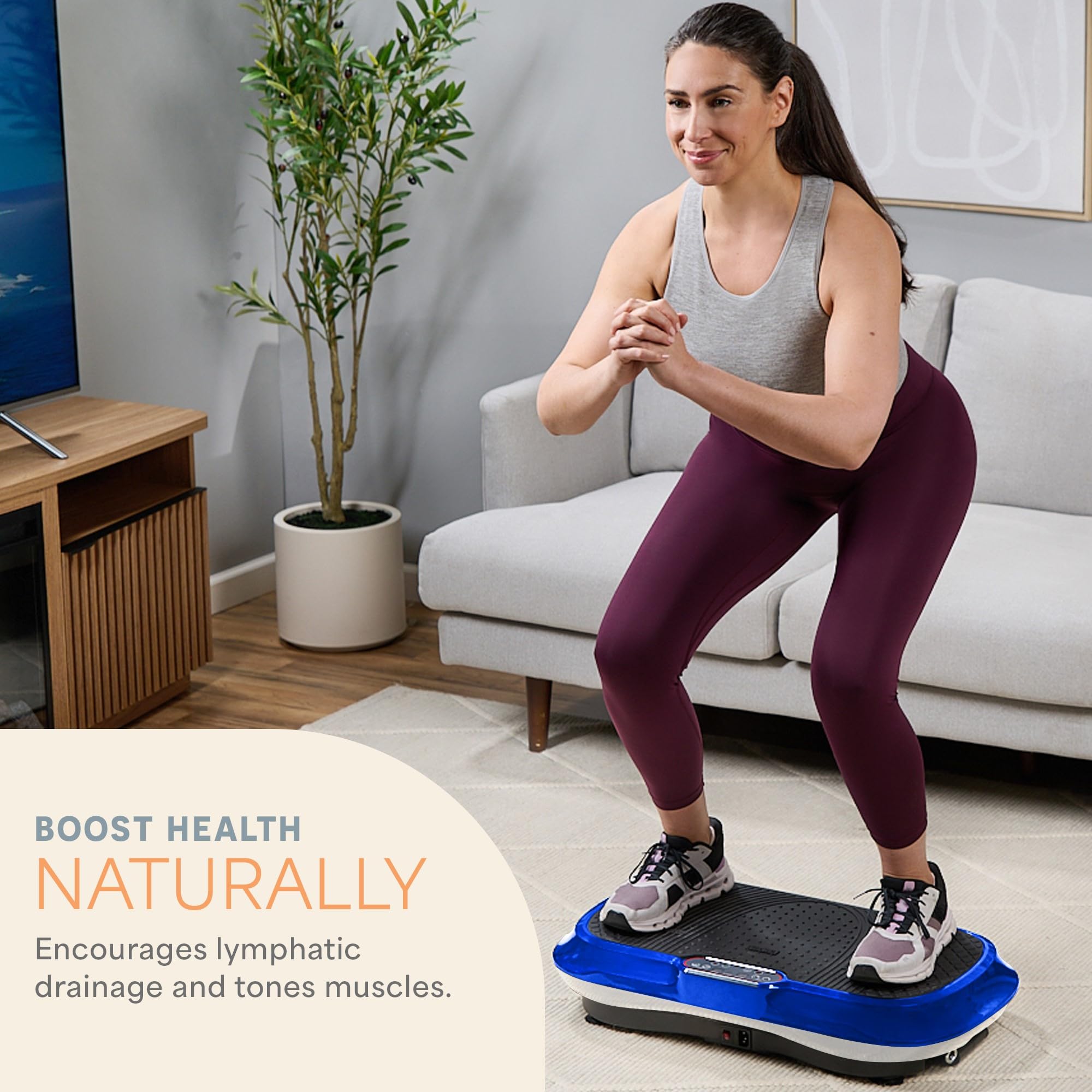 LifePro Waver Vibration Plate Exercise Machine – Full Body Workout Platform with Resistance Bands - Image 9