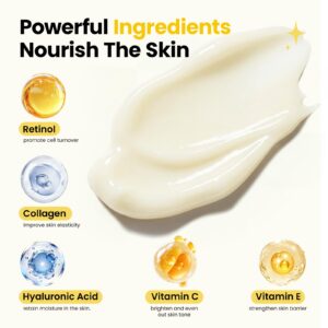 Retinol Face Cream with Collagen & Hyaluronic Acid – Anti-Aging Moisturizer - Image 5