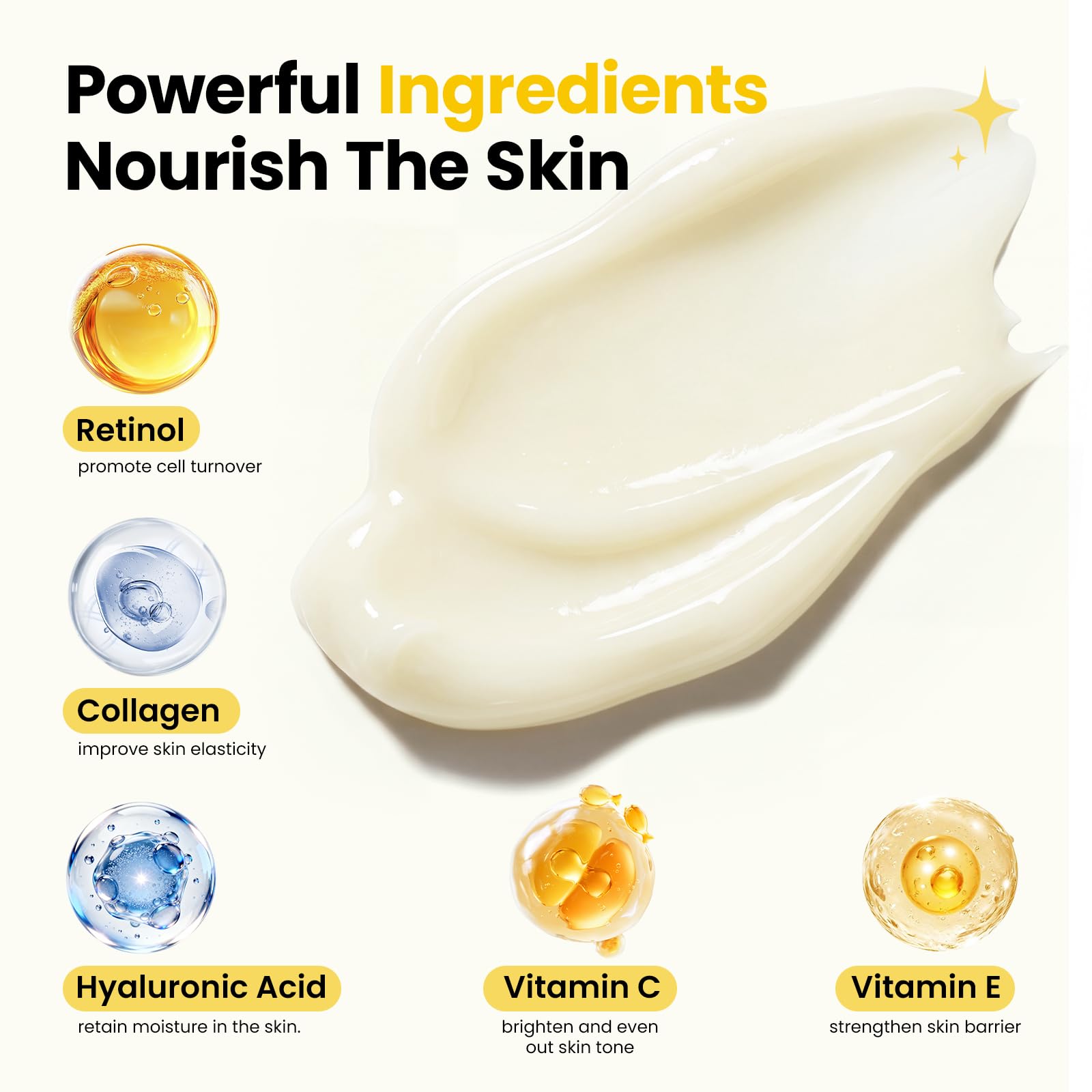 Retinol Face Cream with Collagen & Hyaluronic Acid – Anti-Aging Moisturizer - Image 5