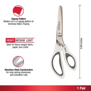SINGER Pinking Shears, 8.5-Inch Stainless Steel Scissors, White - Image 7