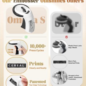 VolenGo Embossing Label Maker with 6 Rolls of Tape – Manual 3D Label Maker for Scrapbooking & DIY Crafts - Image 8