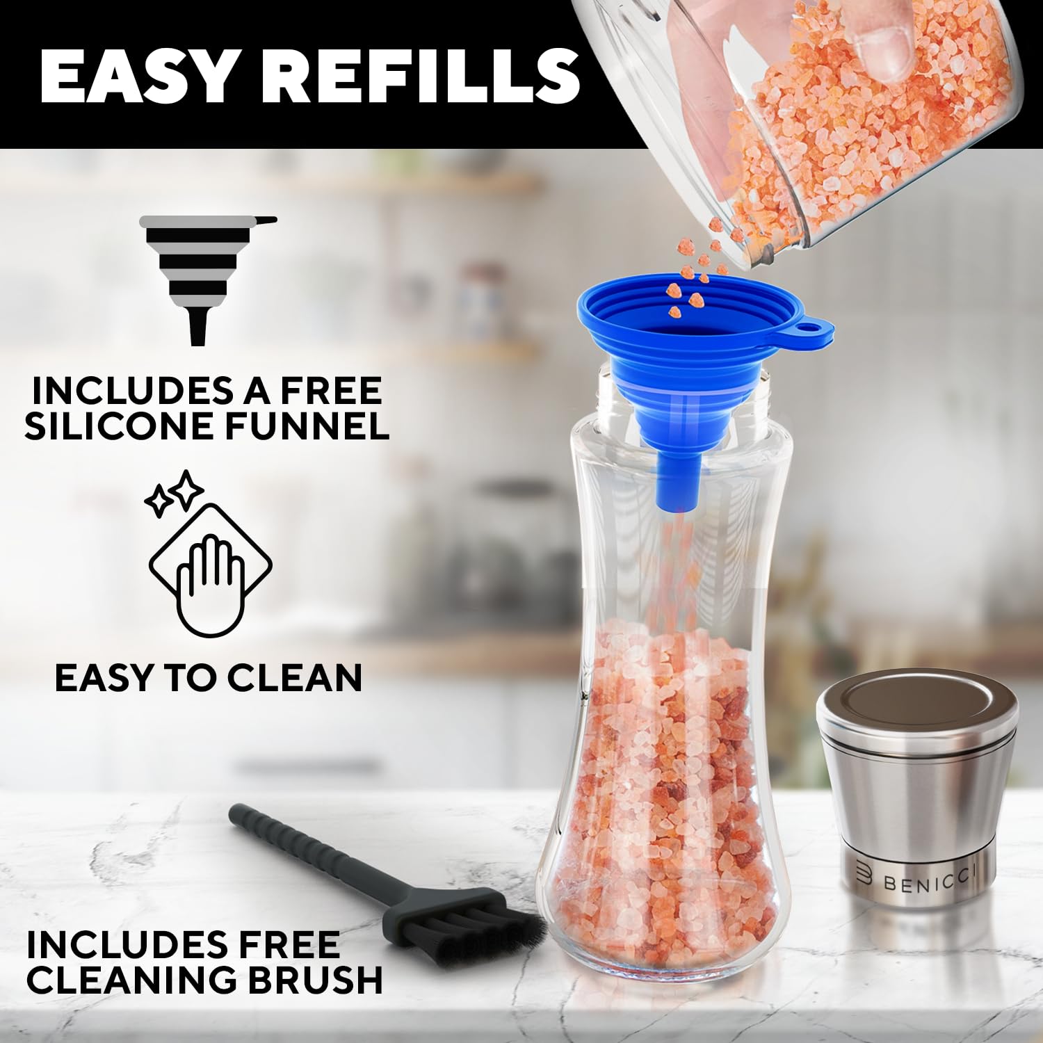 Premium Stainless Steel Pepper Grinder – Adjustable Manual Salt & Pepper Mill for Kitchen & Dining - Image 7