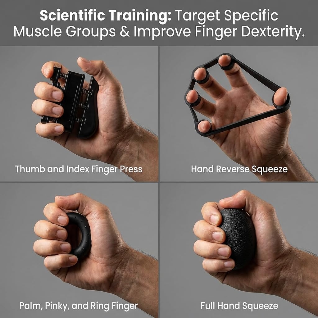 Medetayi Forearm Strength Trainer – Adjustable Wrist & Grip Exerciser for Hand, Wrist and Forearm Workouts