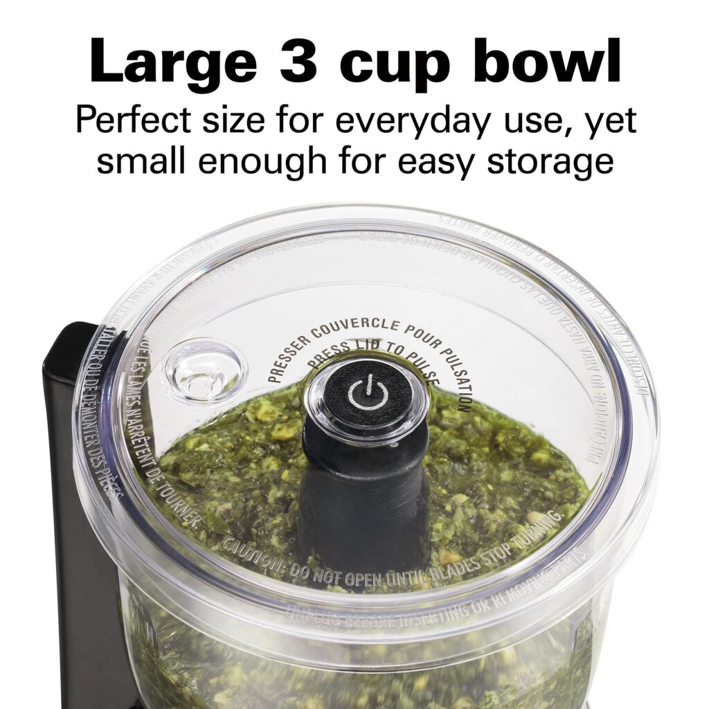 Hamilton Beach 3-Cup Electric Food Chopper – 350W Mini Food Processor