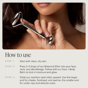 TALOVA 304 Stainless Steel Facial Ice Roller – Cold Therapy Face & Under-Eye Massage Tool - Image 4