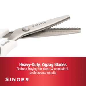 SINGER Pinking Shears, 8.5-Inch Stainless Steel Scissors, White - Image 6