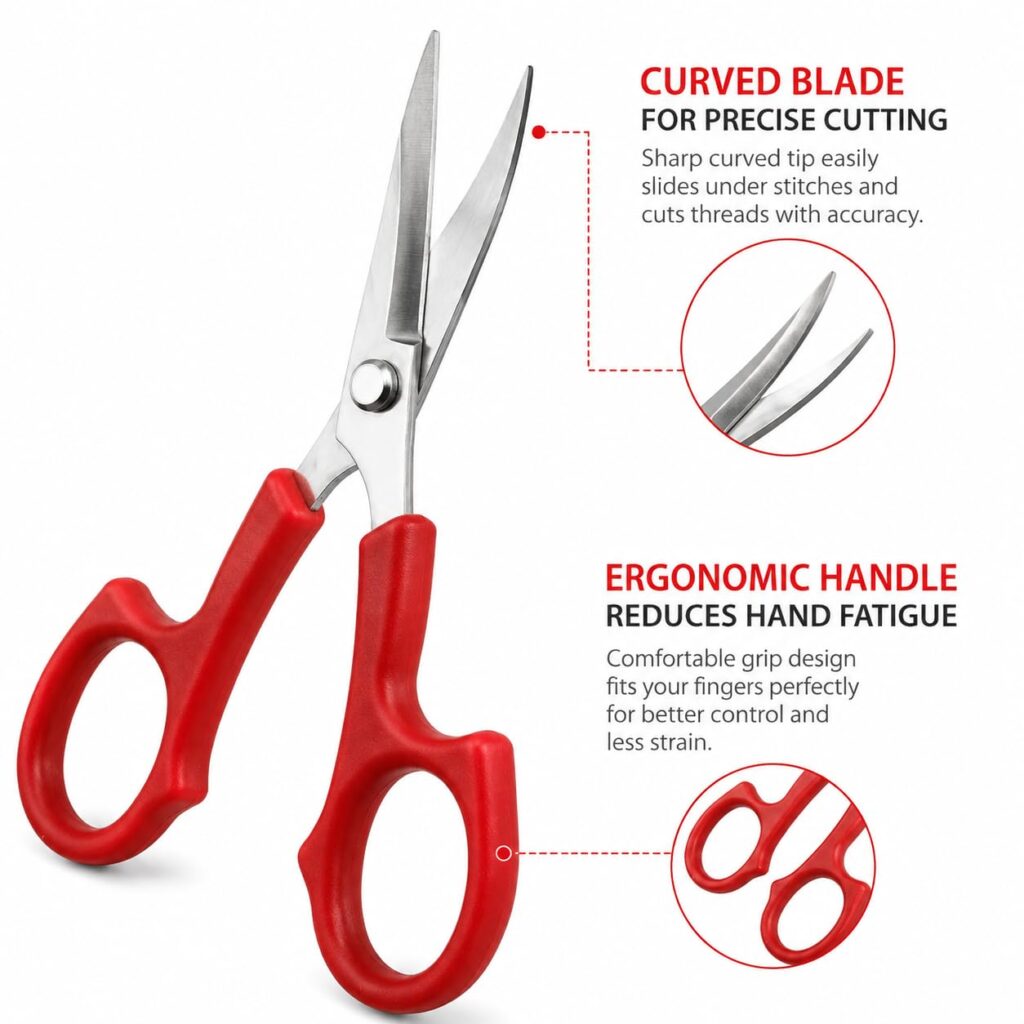 SINGER Pinking Shears, 8.5-Inch Stainless Steel Scissors, White