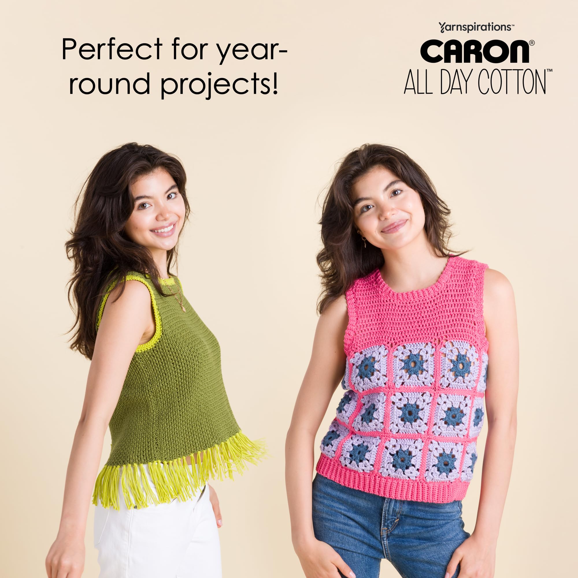 Caron All Day Cotton Yarn, 3-Pack, 173 Yards Each, 100% Mercerized Cotton, Cream - Image 5