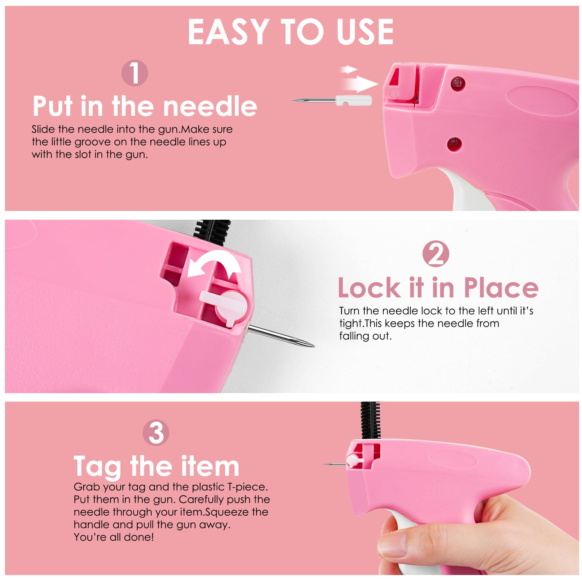 Stitch Gun for Clothes – Handheld Quick Clothing Repair Tool with 6 Needles & 2000 Fasteners - Image 7