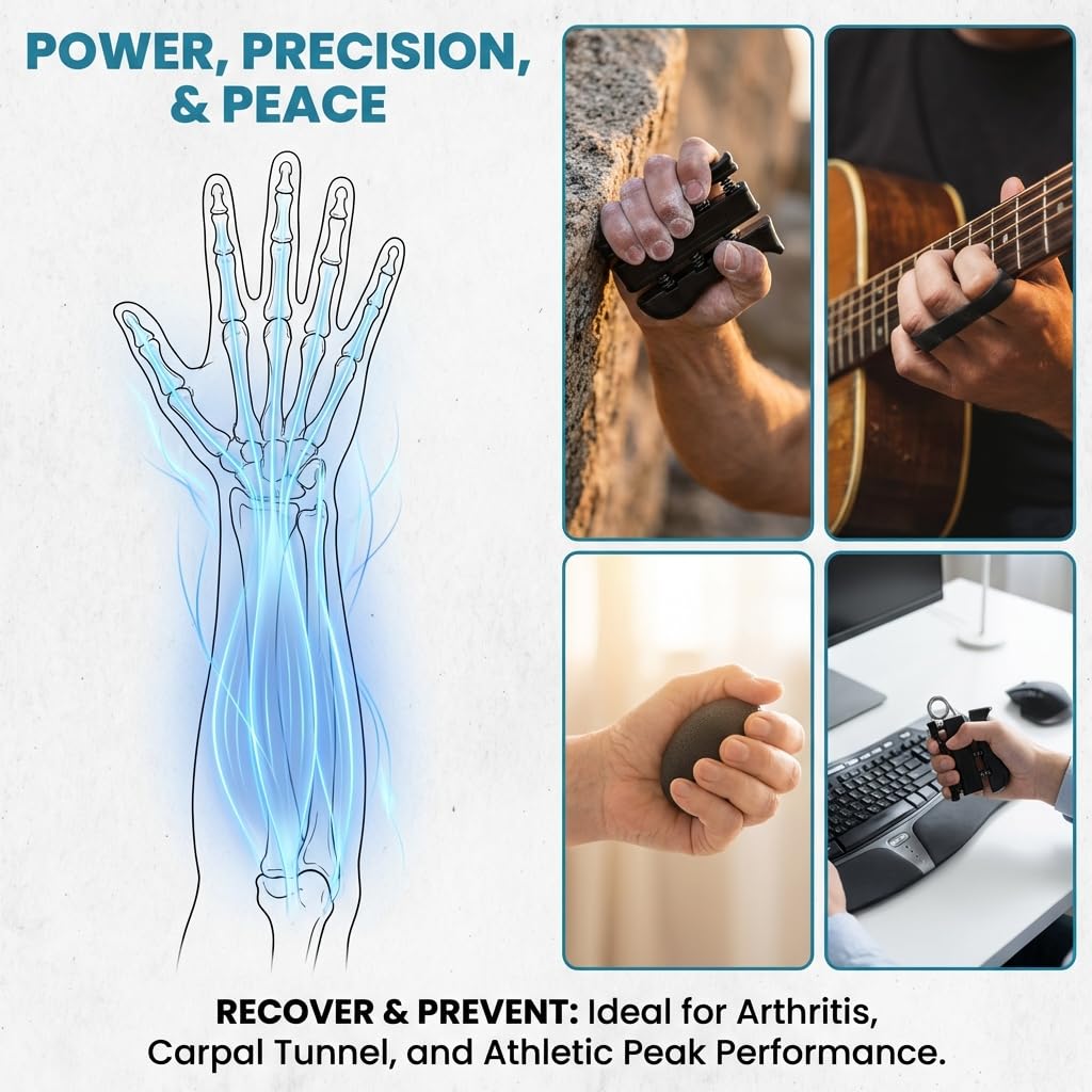 Medetayi Forearm Strength Trainer – Adjustable Wrist & Grip Exerciser for Hand, Wrist and Forearm Workouts
