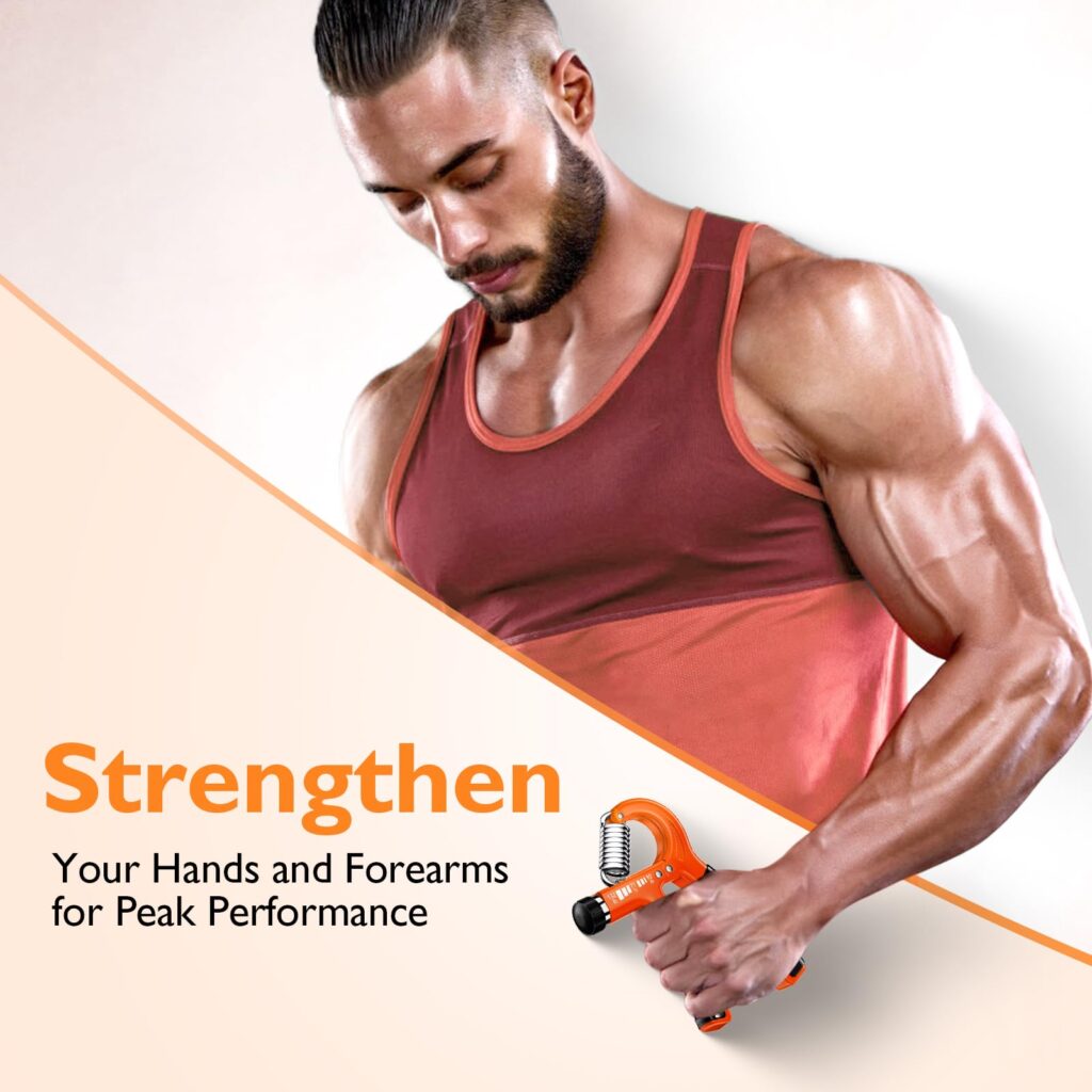 FitBeast Adjustable Hand Grip Strengthener – 10–132 lb Forearm & Wrist Trainer