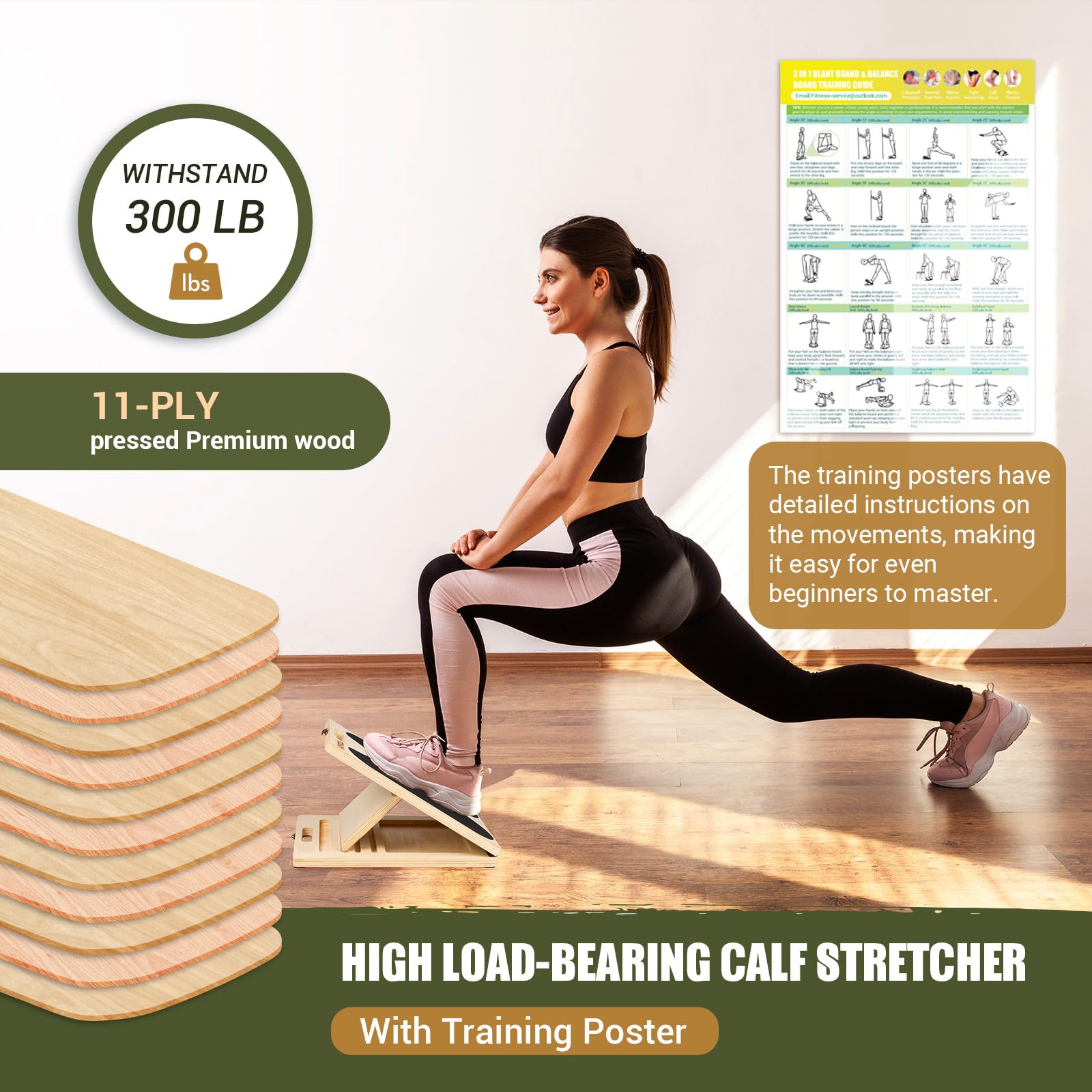 Portable Adjustable Leg Stretcher – Flexibility Training Device with Comfortable Handles - Image 2