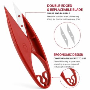 SINGER Pinking Shears, 8.5-Inch Stainless Steel Scissors, White - Image 2