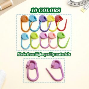 Meikeer 150PCS Locking Stitch Markers with Storage Box – 10 Colors - Image 3