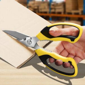 8-Inch Heavy-Duty Utility Scissors – Stainless Steel Serrated Multipurpose Shears - Image 3