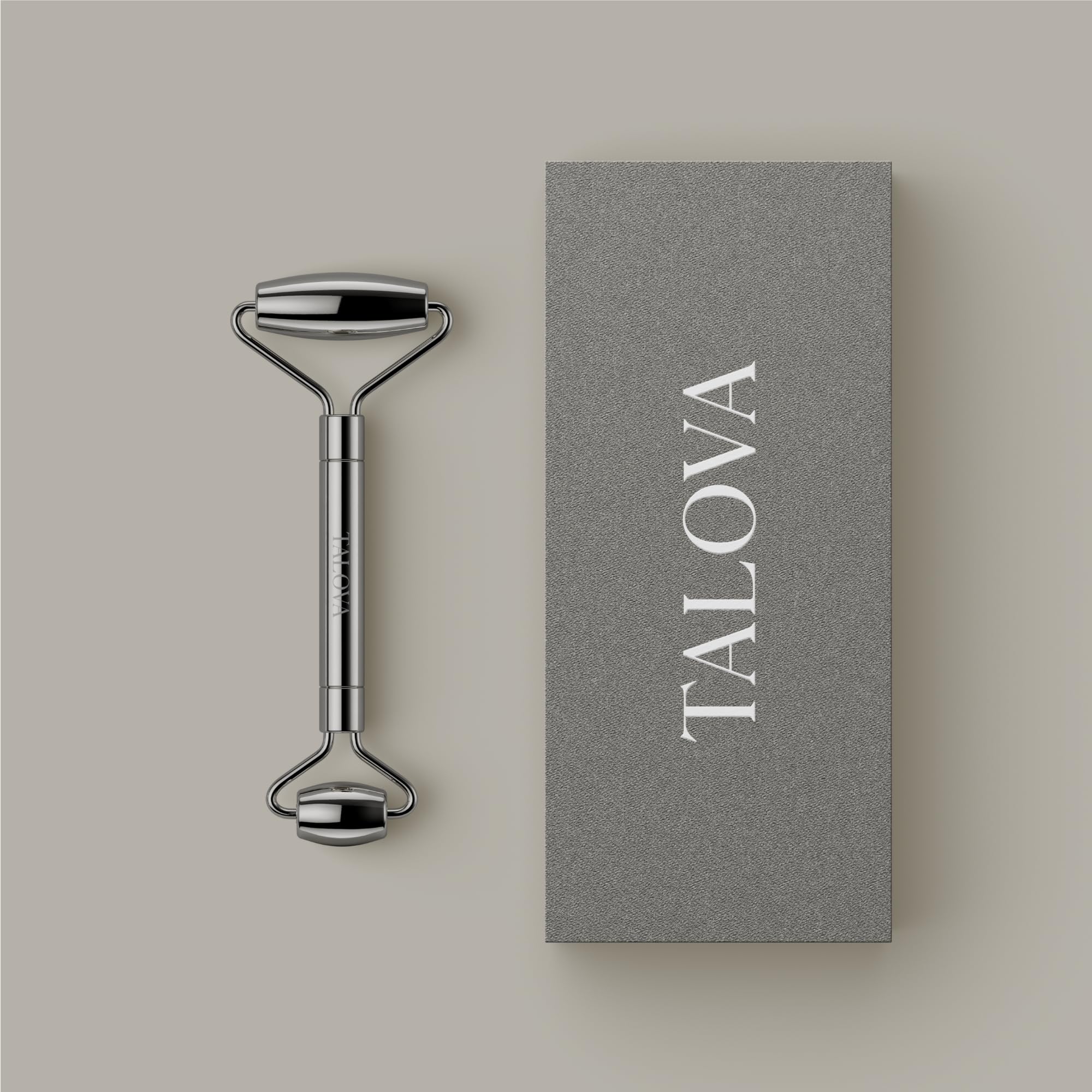 TALOVA 304 Stainless Steel Facial Ice Roller – Cold Therapy Face & Under-Eye Massage Tool - Image 3