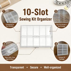 Meikeer 150PCS Locking Stitch Markers with Storage Box – 10 Colors - Image 4