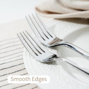 20-Piece Stainless Steel Flatware Set – Modern Silverware Set for 4 - Image 7
