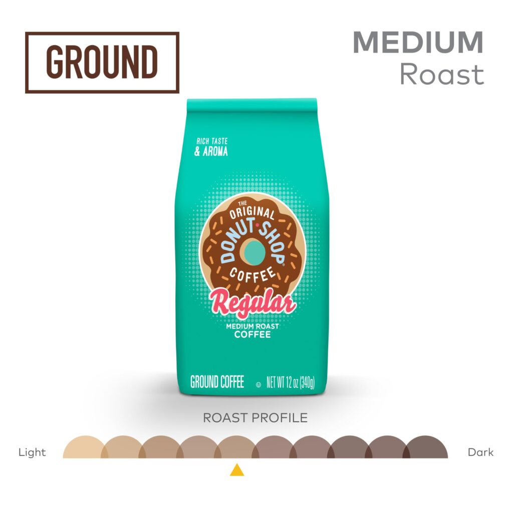 The Original Donut Shop Regular Ground Coffee – Medium Roast, 30 oz