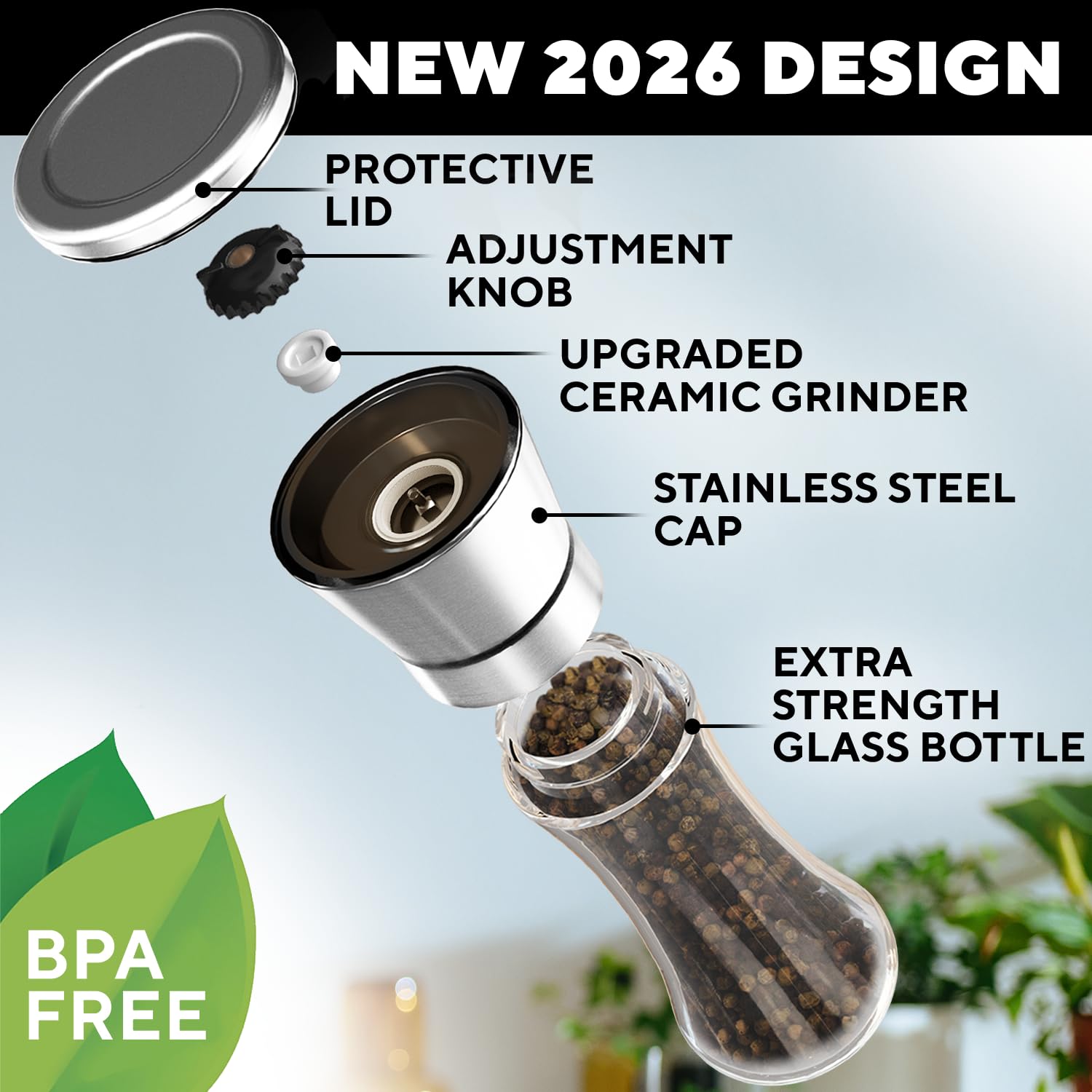 Premium Stainless Steel Pepper Grinder – Adjustable Manual Salt & Pepper Mill for Kitchen & Dining - Image 6