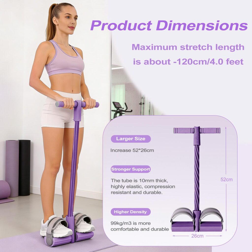 Adjustable Resistance Bands with Handles – Portable Full Body Workout Exercise Set