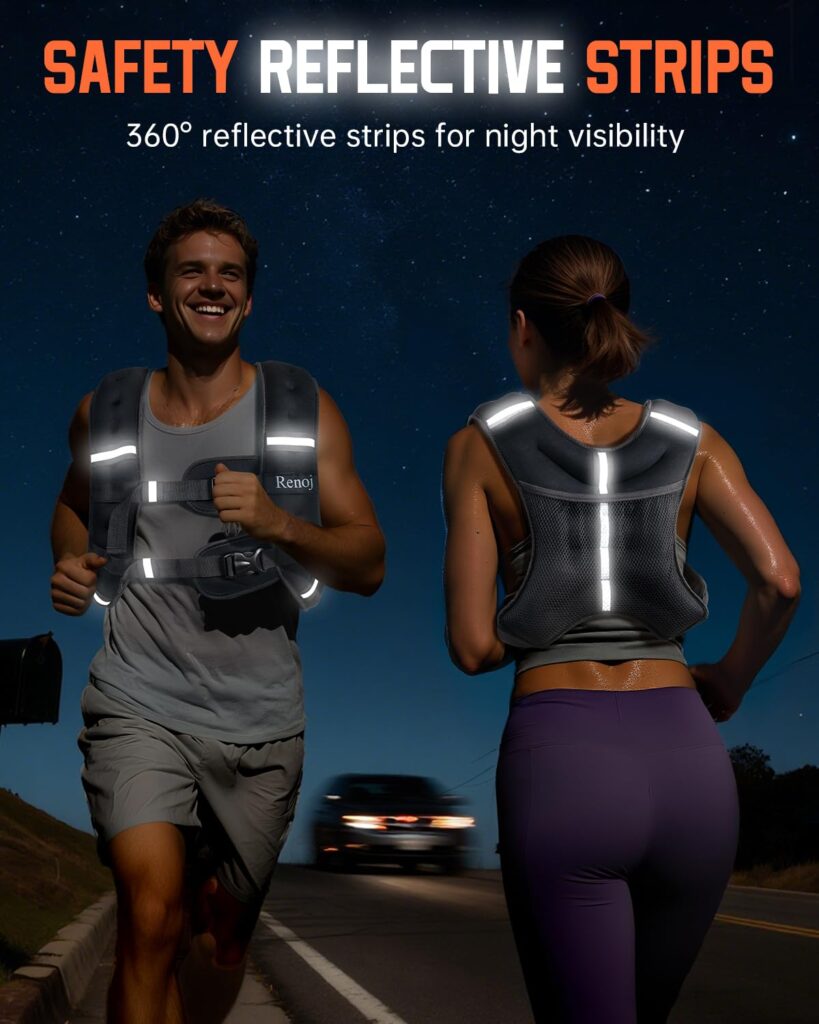 Renoj Weighted Vest for Men & Women – Fitness Training Vest for Walking, Running & Workouts
