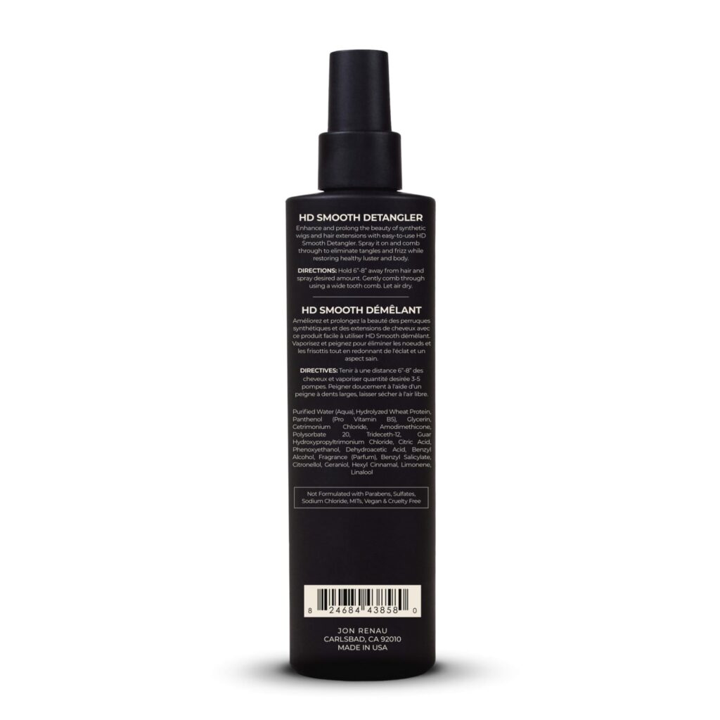 Jon Renau HD Smooth Detangler – Conditioning Spray for Synthetic Wigs & Hair Extensions, 8.5 oz