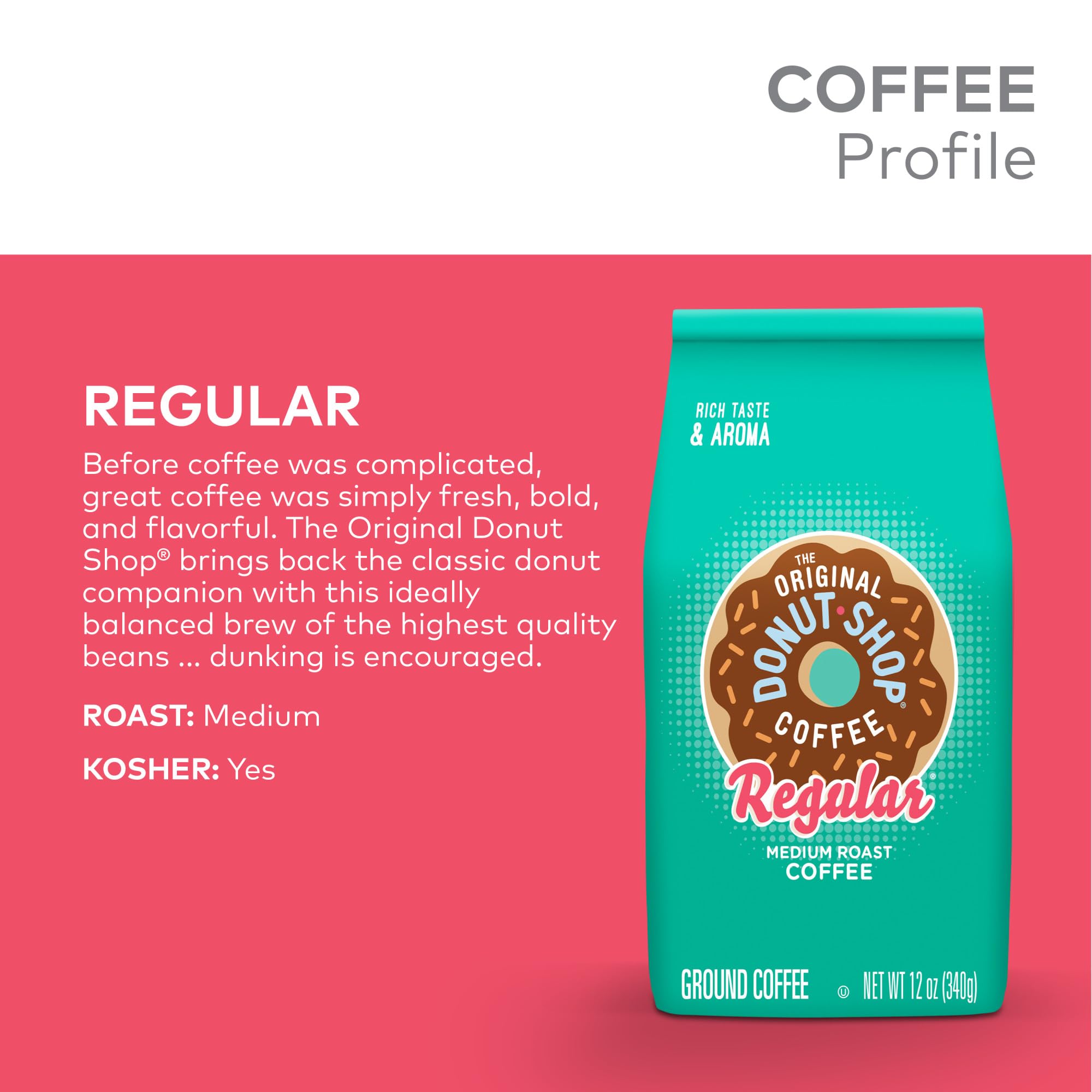 The Original Donut Shop Regular Ground Coffee – Medium Roast, 30 oz - Image 9