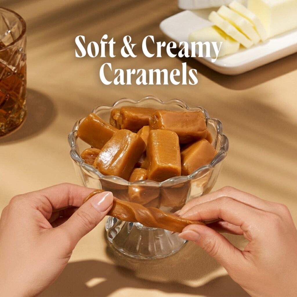 Caramels.com Gourmet Caramel Candy Variety Pack – Soft & Chewy Assorted Caramels, 16 oz