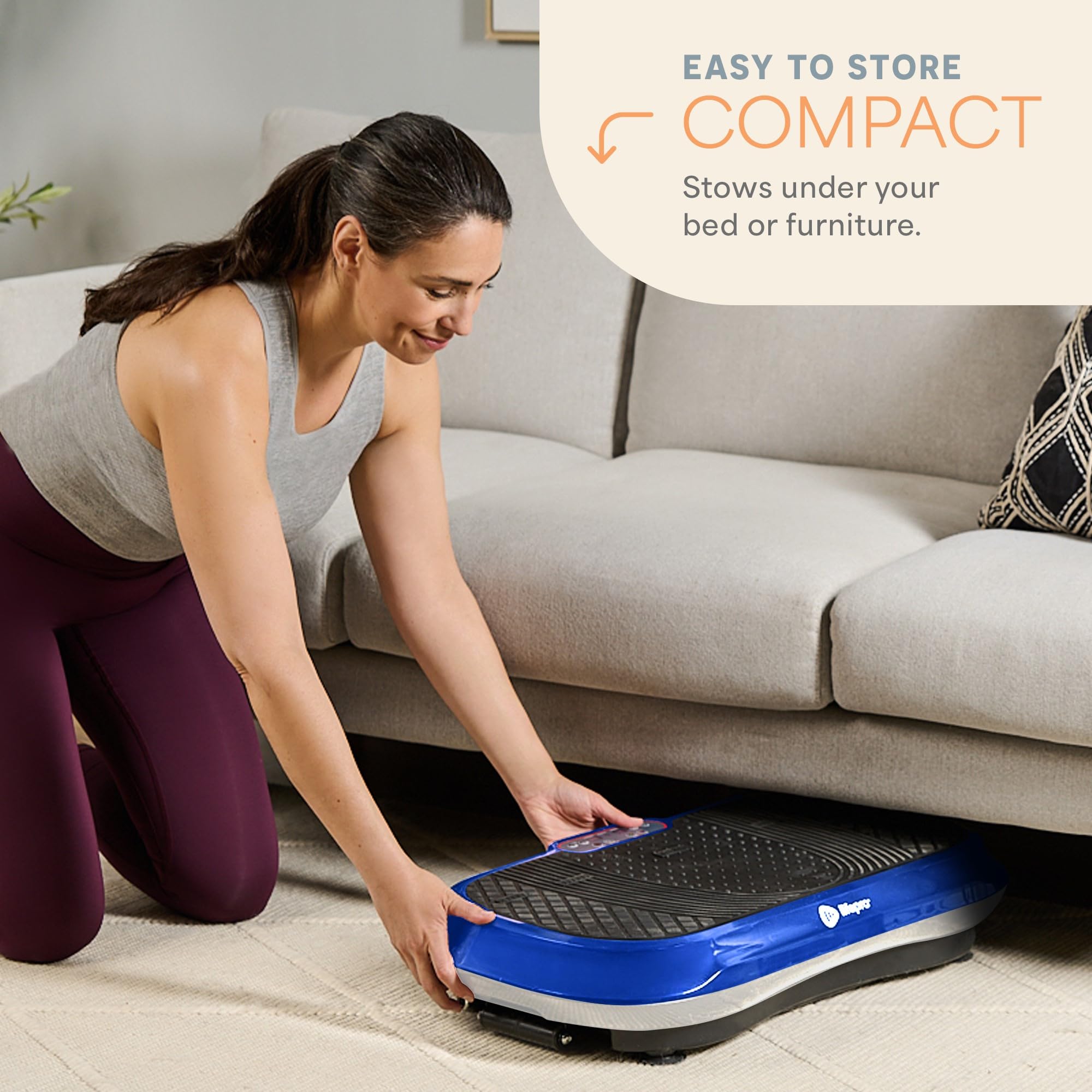 LifePro Waver Vibration Plate Exercise Machine – Full Body Workout Platform with Resistance Bands - Image 4