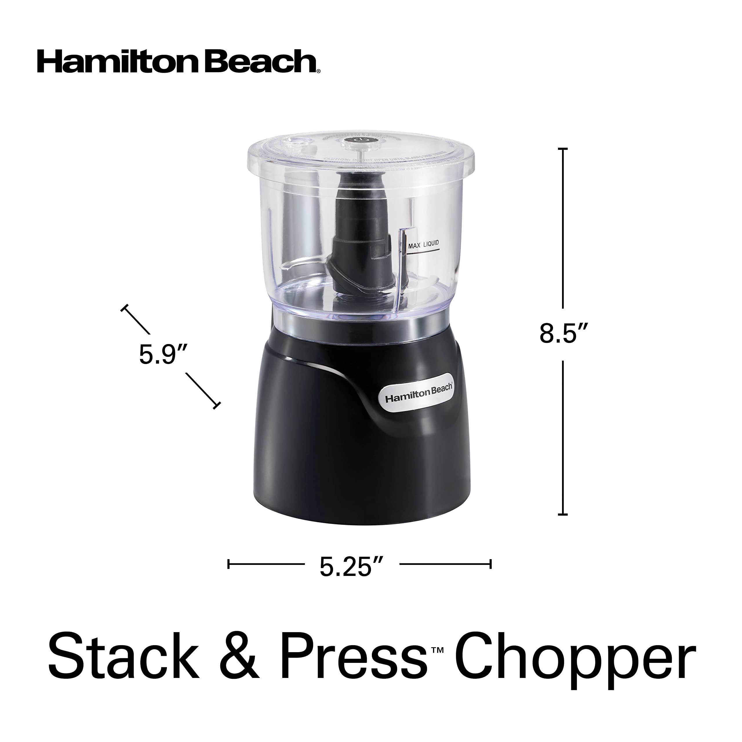 Hamilton Beach 3-Cup Electric Food Chopper – 350W Mini Food Processor - Image 4
