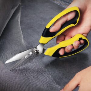 8-Inch Heavy-Duty Utility Scissors – Stainless Steel Serrated Multipurpose Shears - Image 2