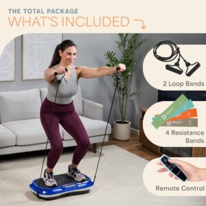 LifePro Waver Vibration Plate Exercise Machine – Full Body Workout Platform with Resistance Bands - Image 3