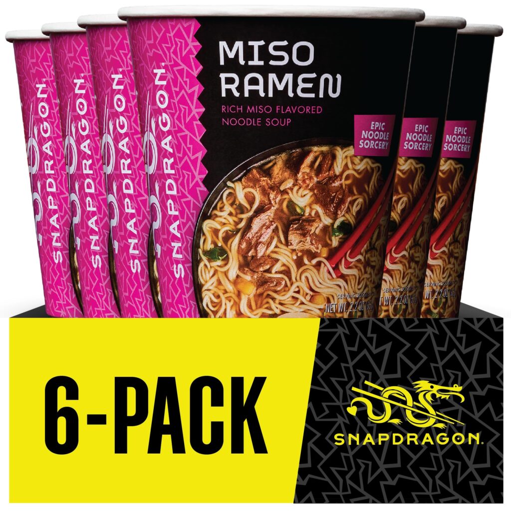 Snapdragon Authentic Asian Noodles Variety Pack – 6 Delicious Flavors, Quick & Easy Meals