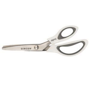 SINGER Pinking Shears, 8.5-Inch Stainless Steel Scissors, White - Image 2