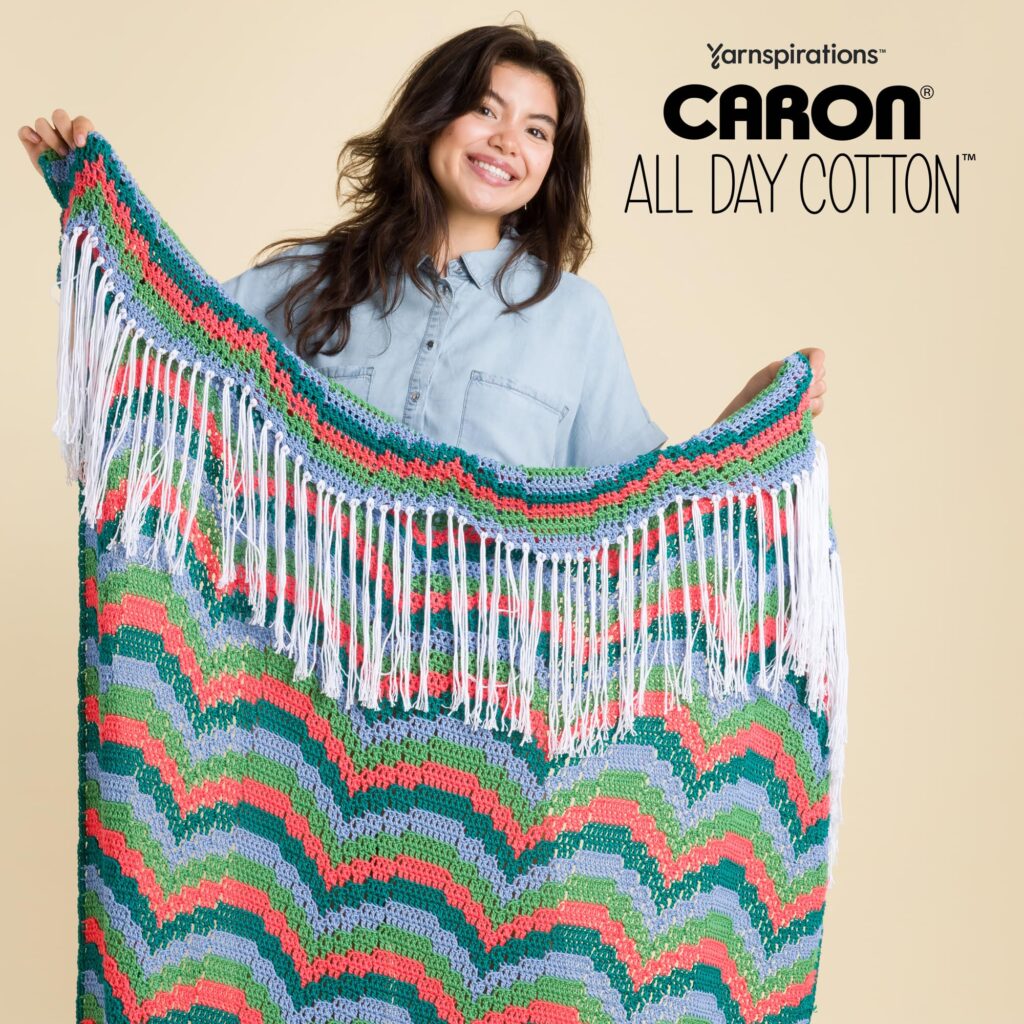 Caron All Day Cotton Yarn, 3-Pack, 173 Yards Each, 100% Mercerized Cotton, Cream